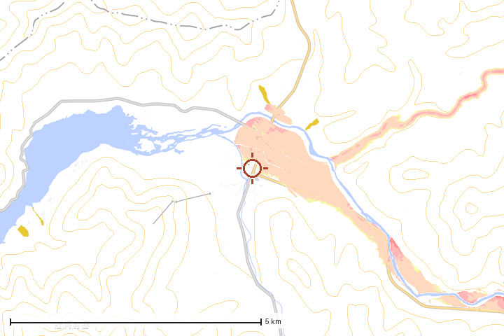 南区周辺のハザード重ね図