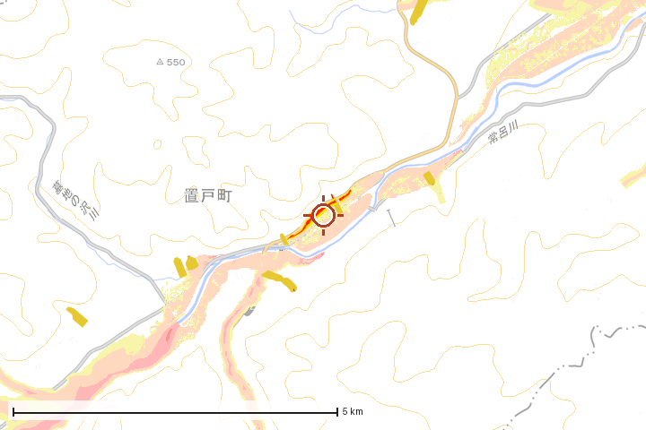 置戸町周辺のハザード重ね図