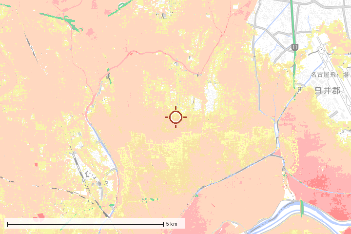 北区周辺のハザード重ね図
