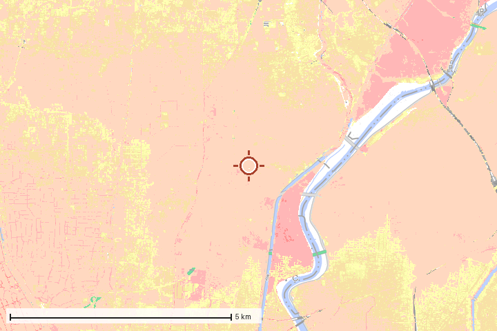 大治町周辺のハザード重ね図