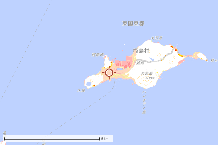 姫島村周辺のハザード重ね図